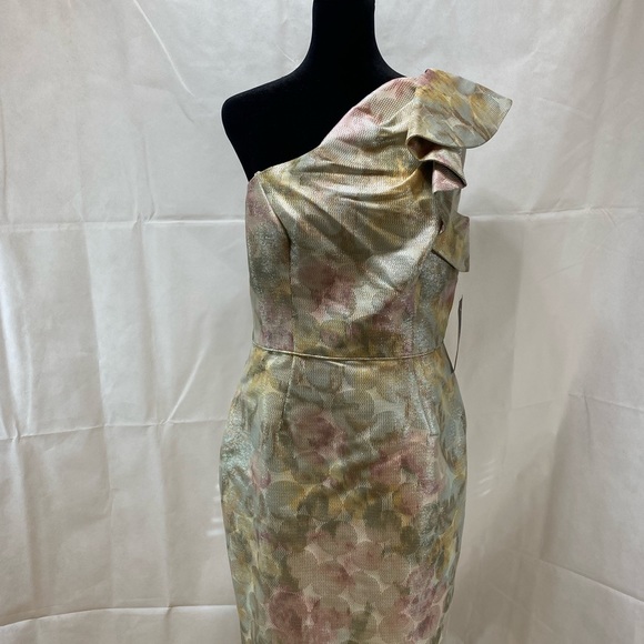 Maggy London Dresses & Skirts - MAGGY LONDON One-Shoulder Sheath Dress size 12